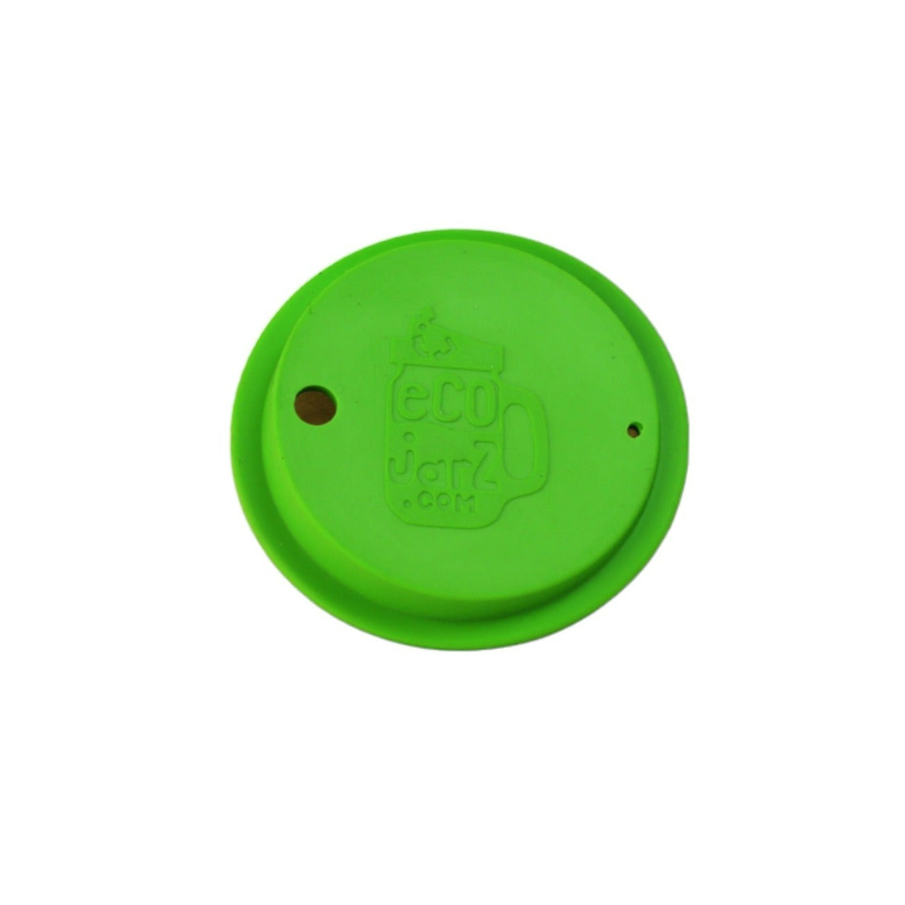 ecojarz green silicone drink lid for wide mouth mason jars