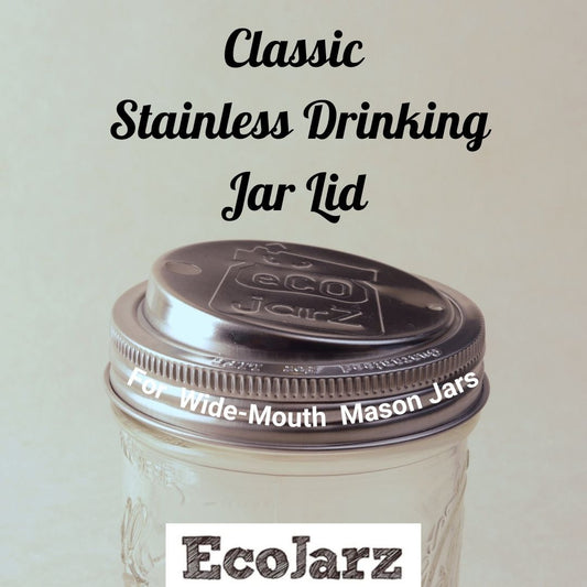 Classic Stainless Drinking Jar Lid - Wide Mouth