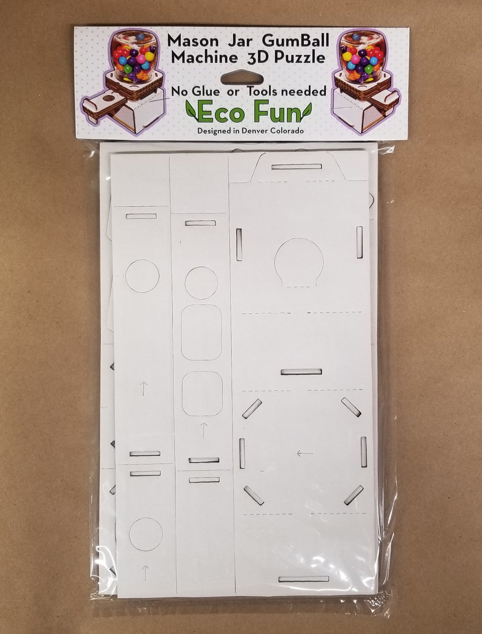 Gumball Machine Puzzle in Packaging Front view