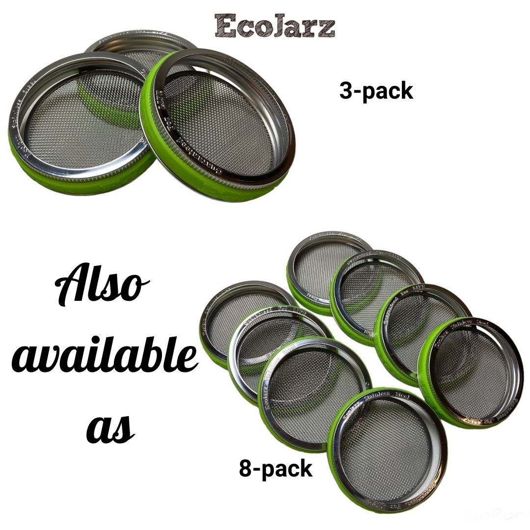 Stainless Steel Screen for Mason Jars - Wide Mouth