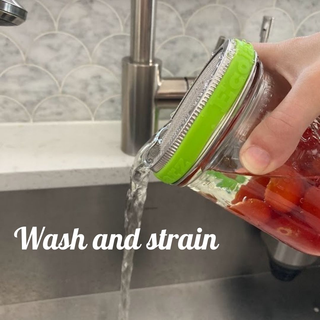 Stainless Steel Screen for Mason Jars - Wide Mouth