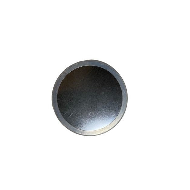 Wide mouth storage lid stainless steel disk with silicone wrap around gasket