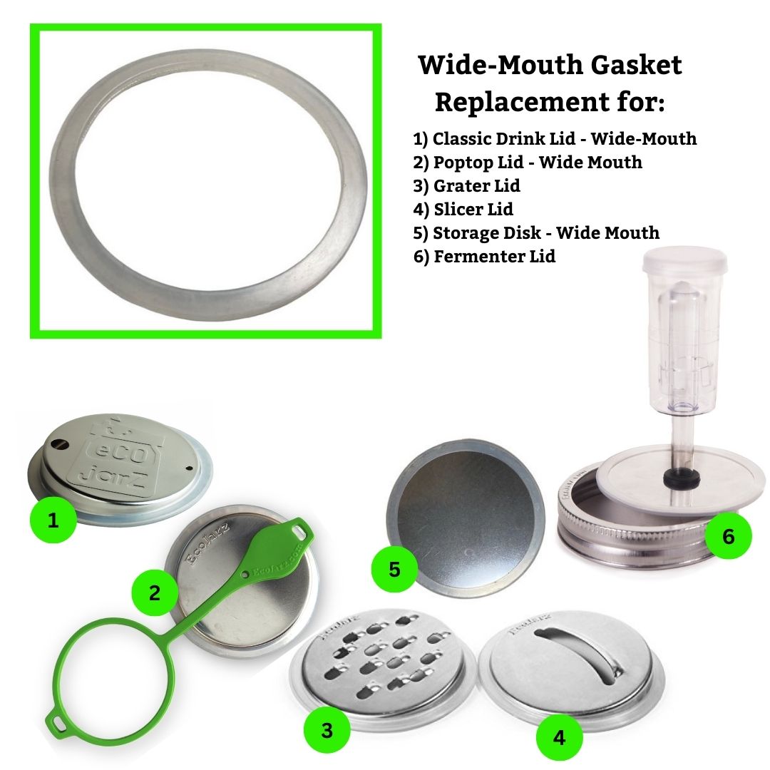 Wraparound Silicone Gasket - Wide Mouth