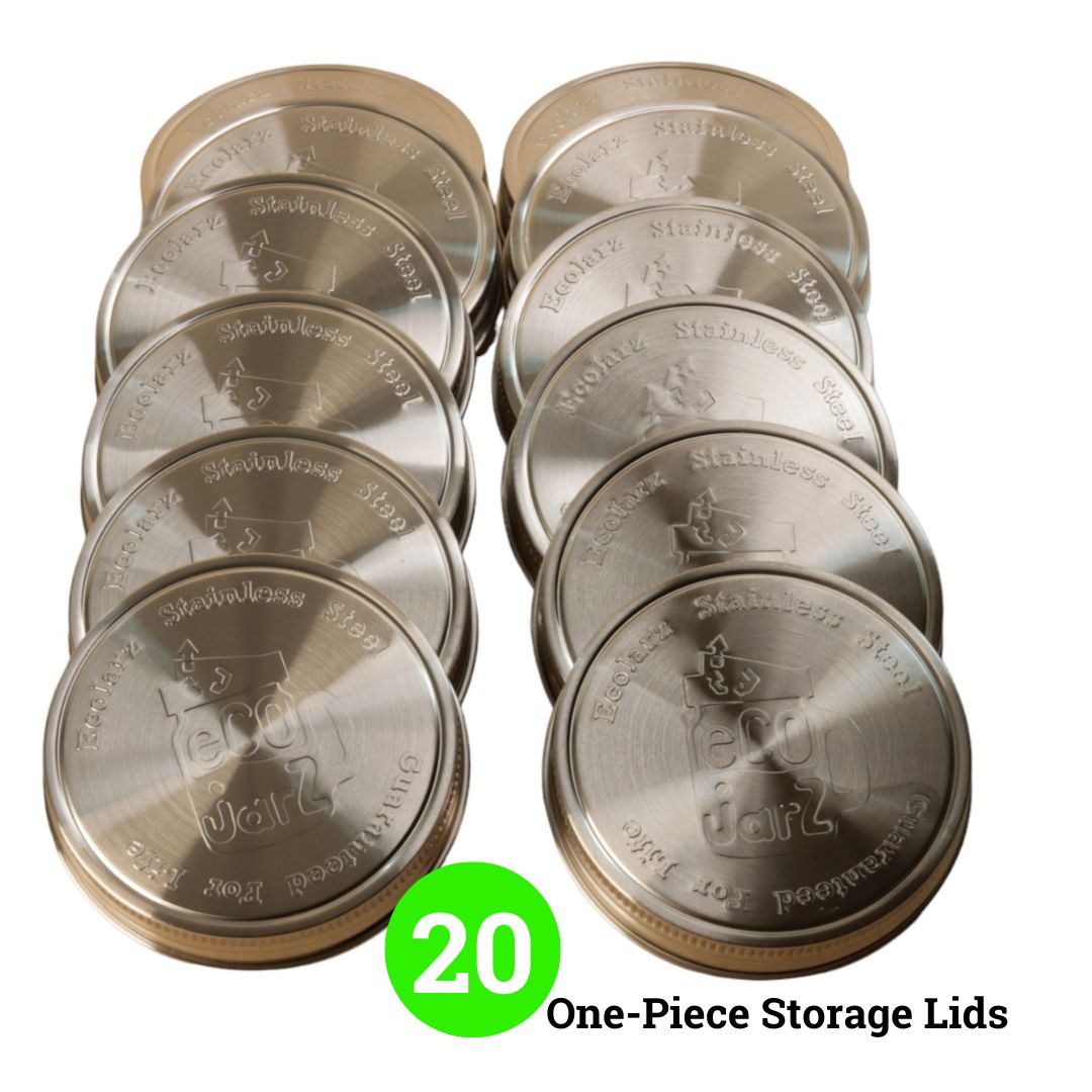 Pantry bundle includes 20 one-piece storage lids