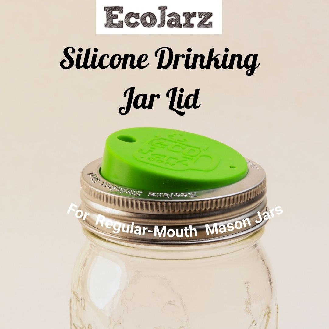 Silicone Drinking Jar Lid - Regular Mouth
