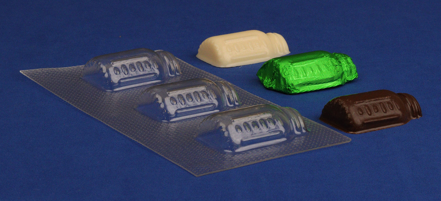 Three small mason jar molds